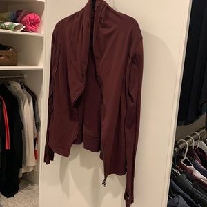 Lululemon asymmetrical stretchy zip jacket